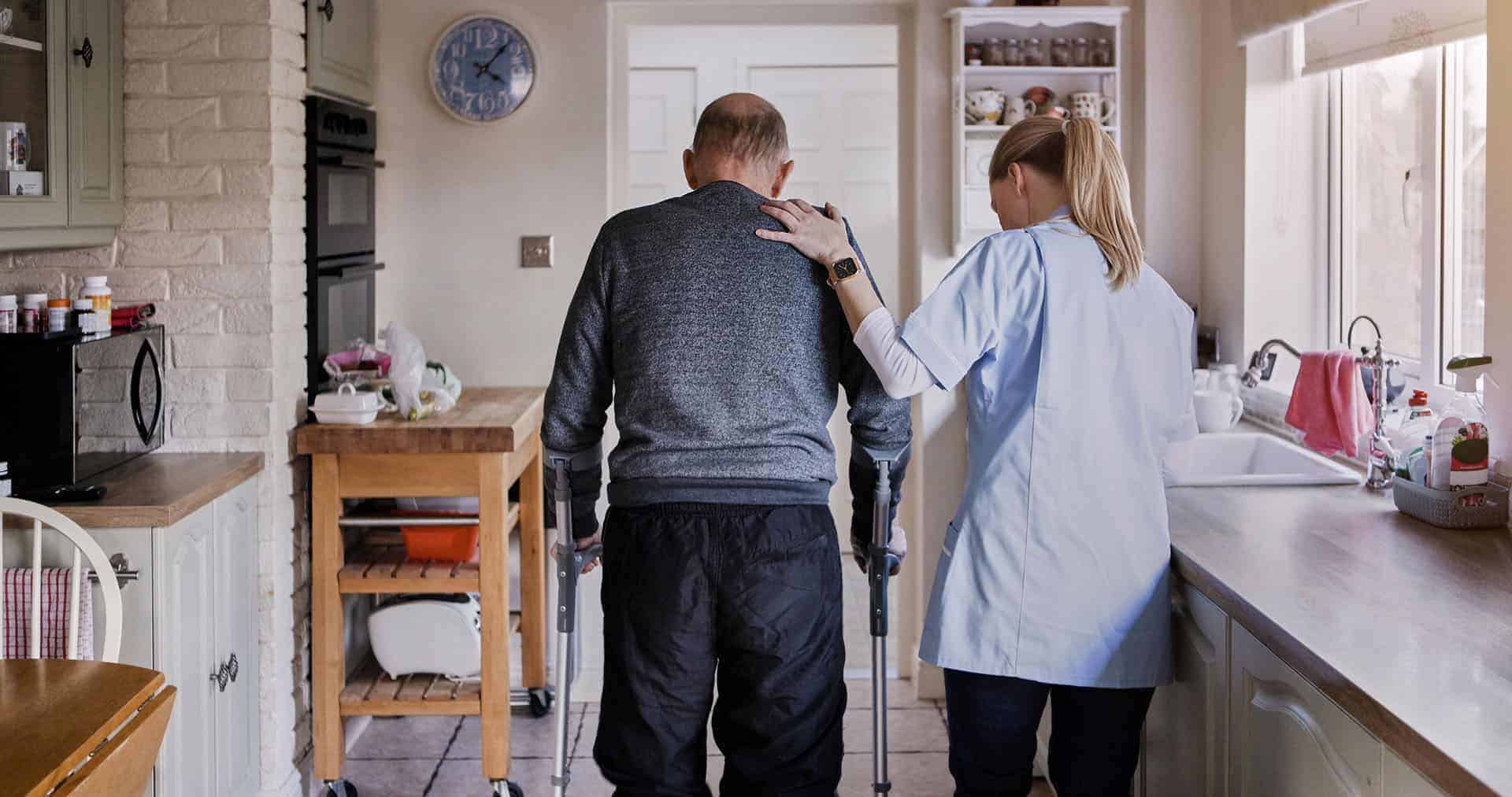 IPSIDD therapy services supporting mobility in a home environment