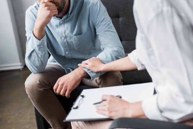 OPWDD therapy services delivered during a counseling session in a private home setting